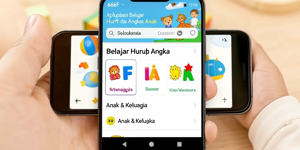 Antarmuka aplikasi 666F yang interaktif dan edukatif.