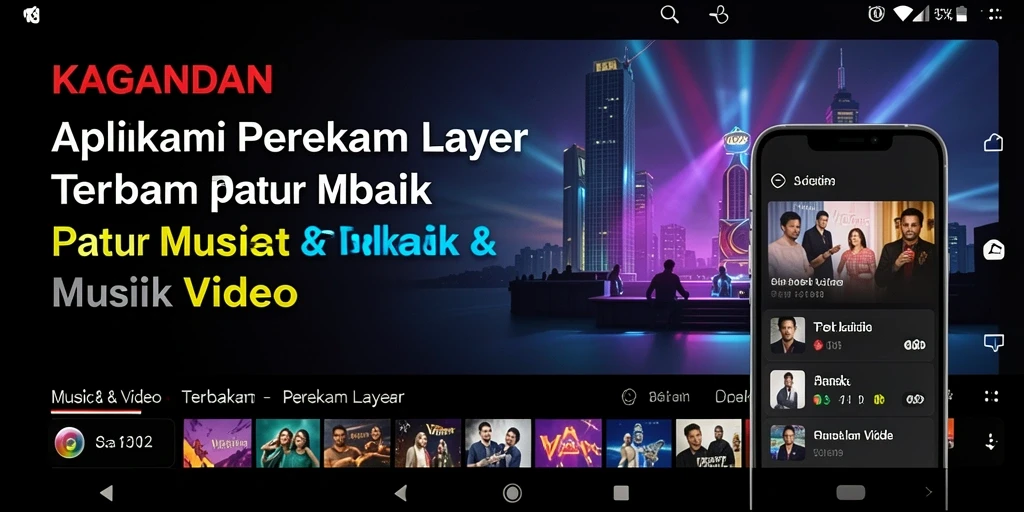 Antarmuka KAGANDAN saat merekam layar dengan kualitas tinggi.