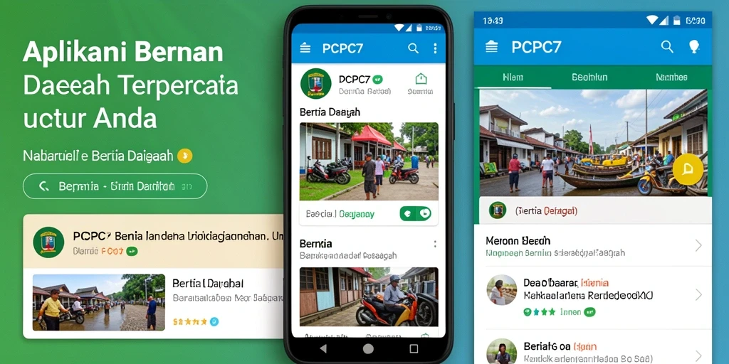 Tampilan antarmuka PCPC7 yang menarik dan informatif.