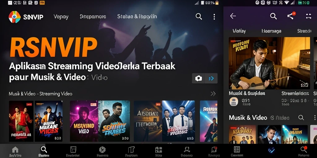 Tampilan antarmuka pengguna RSNVIP yang menarik dan fungsional.