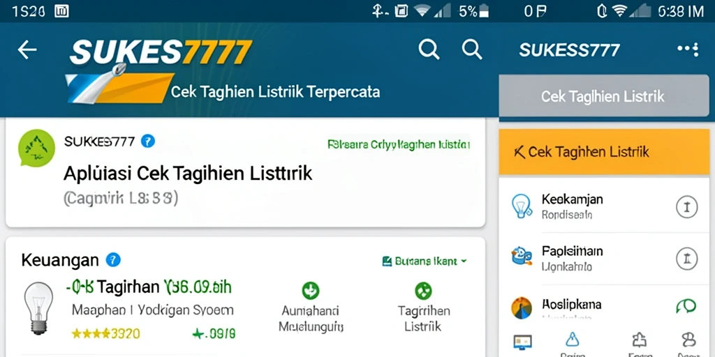 Antarmuka SUKSES777 yang sederhana dan informatif.