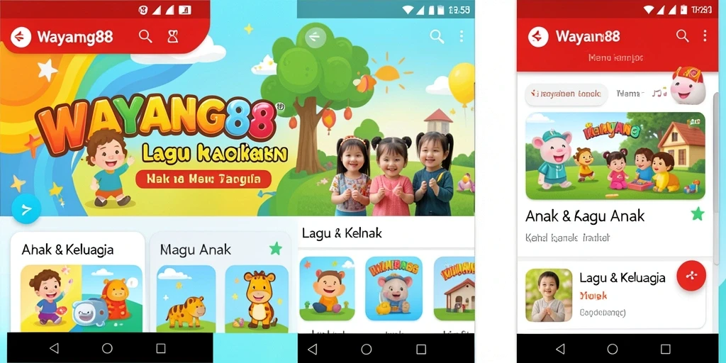 Antarmuka <strong>WAYANG88</strong> yang ceria dan interaktif untuk anak-anak.